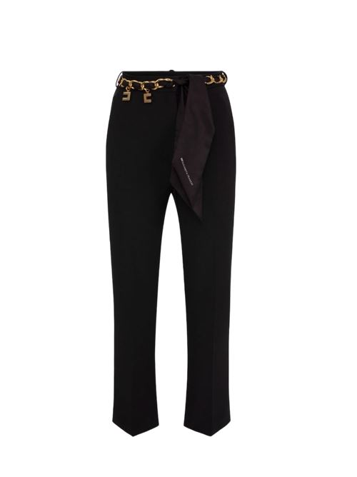 Crepe flared trousers ELISABETTA FRANCHI | PAT1641E2.110